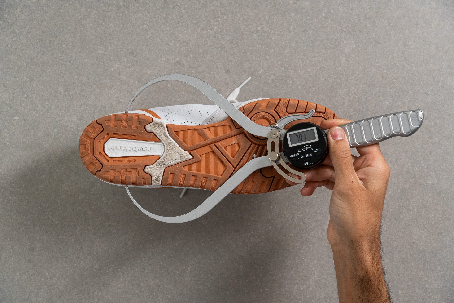 New Balance 550 Midsole width in the heel