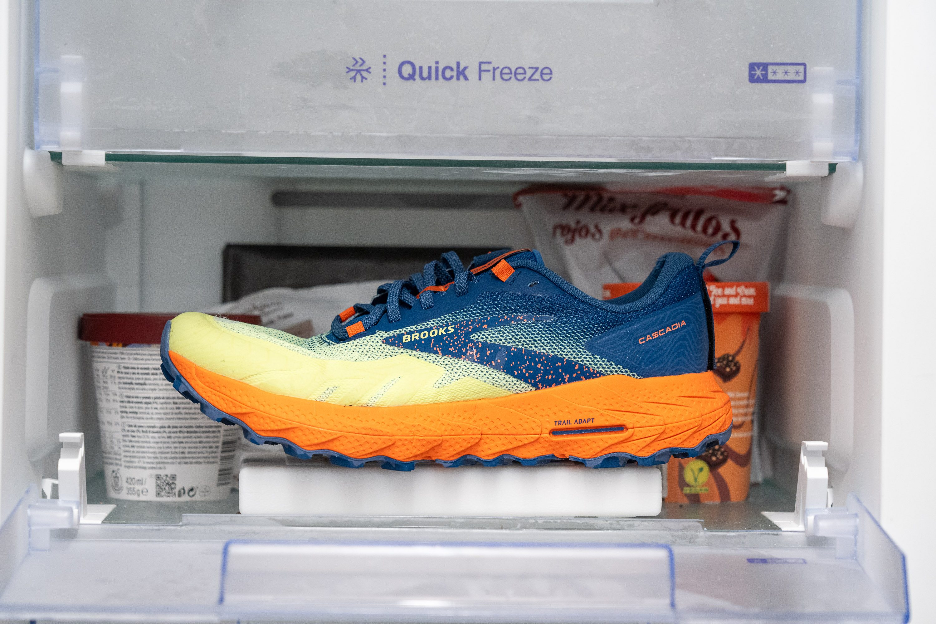 Brooks Cascadia 17 Midsole softness in cold
