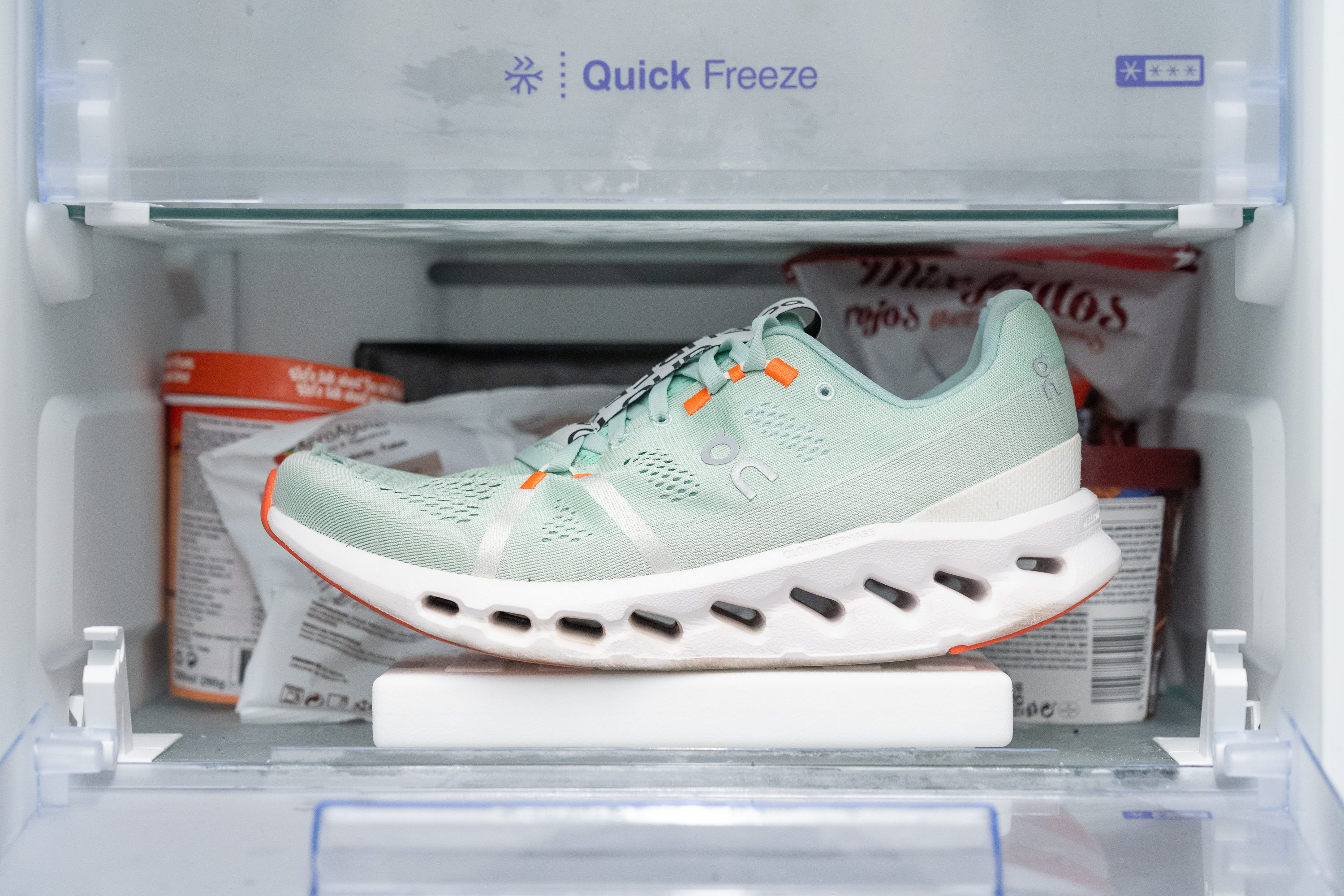 On Cloudsurfer 7 Midsole softness in cold