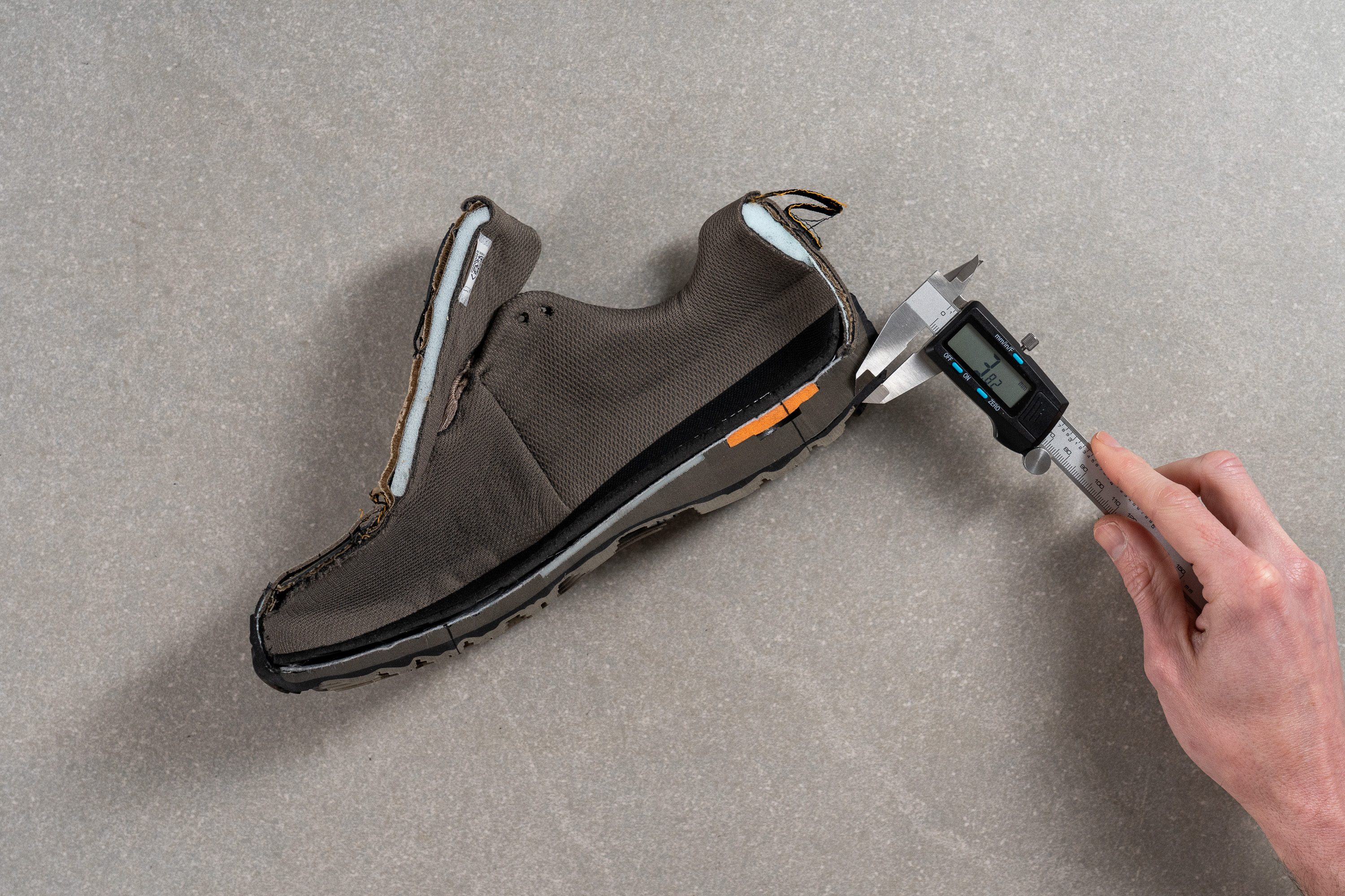 Merrell Accentor 3 Outsole thickness caliper