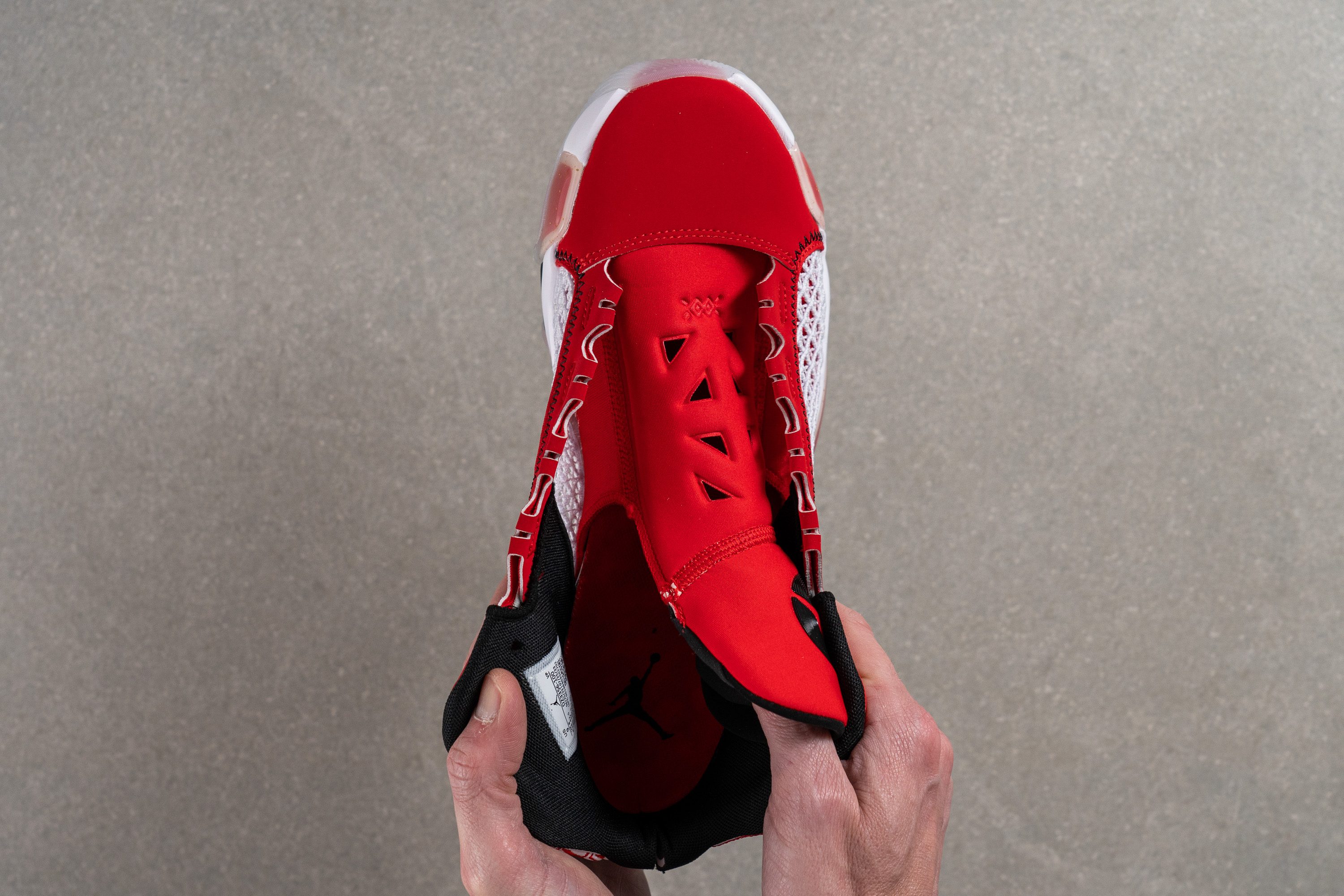 Air Jordan XXXVIII Tongue: gusset type