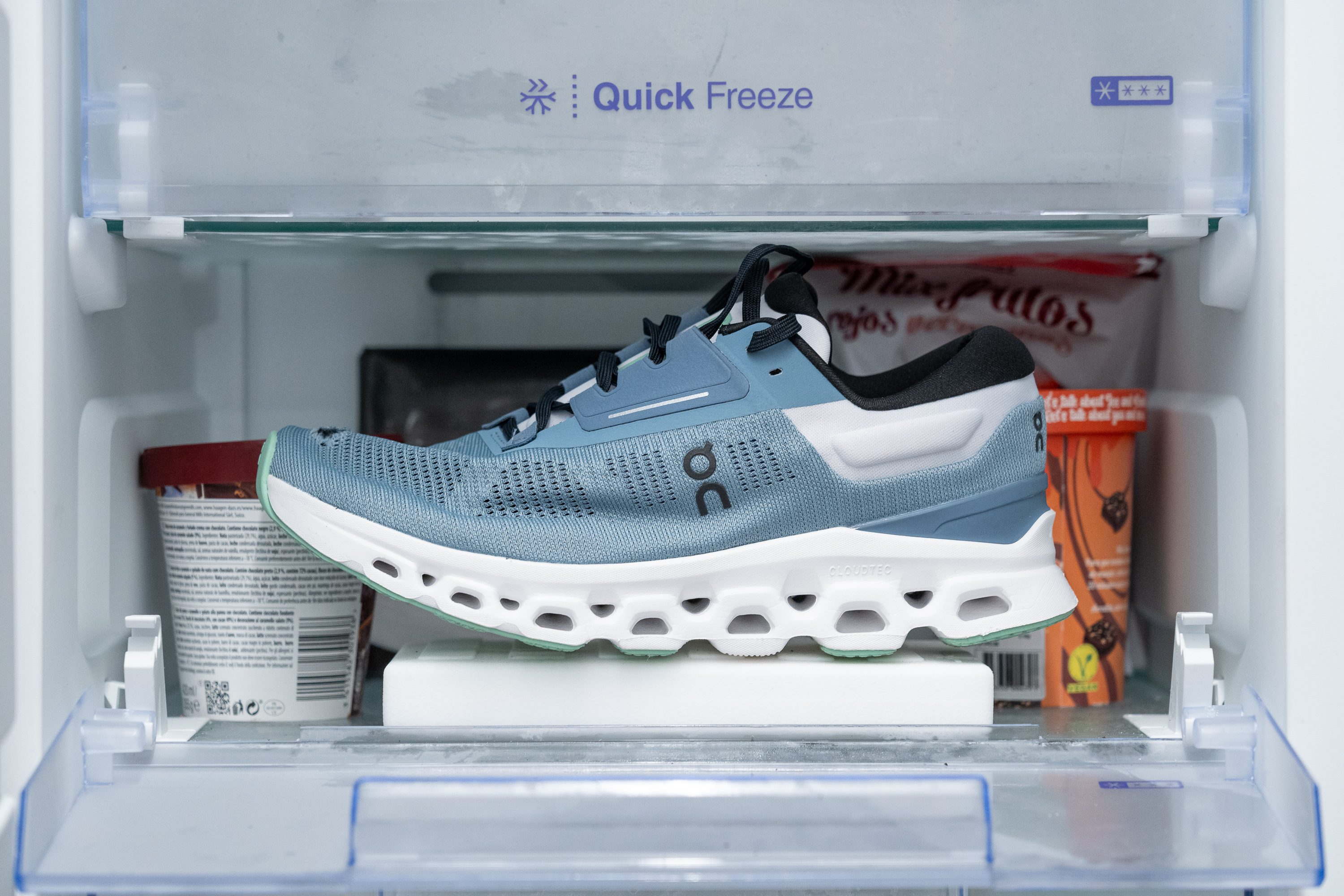 On Cloudstratus 3 Midsole softness in cold